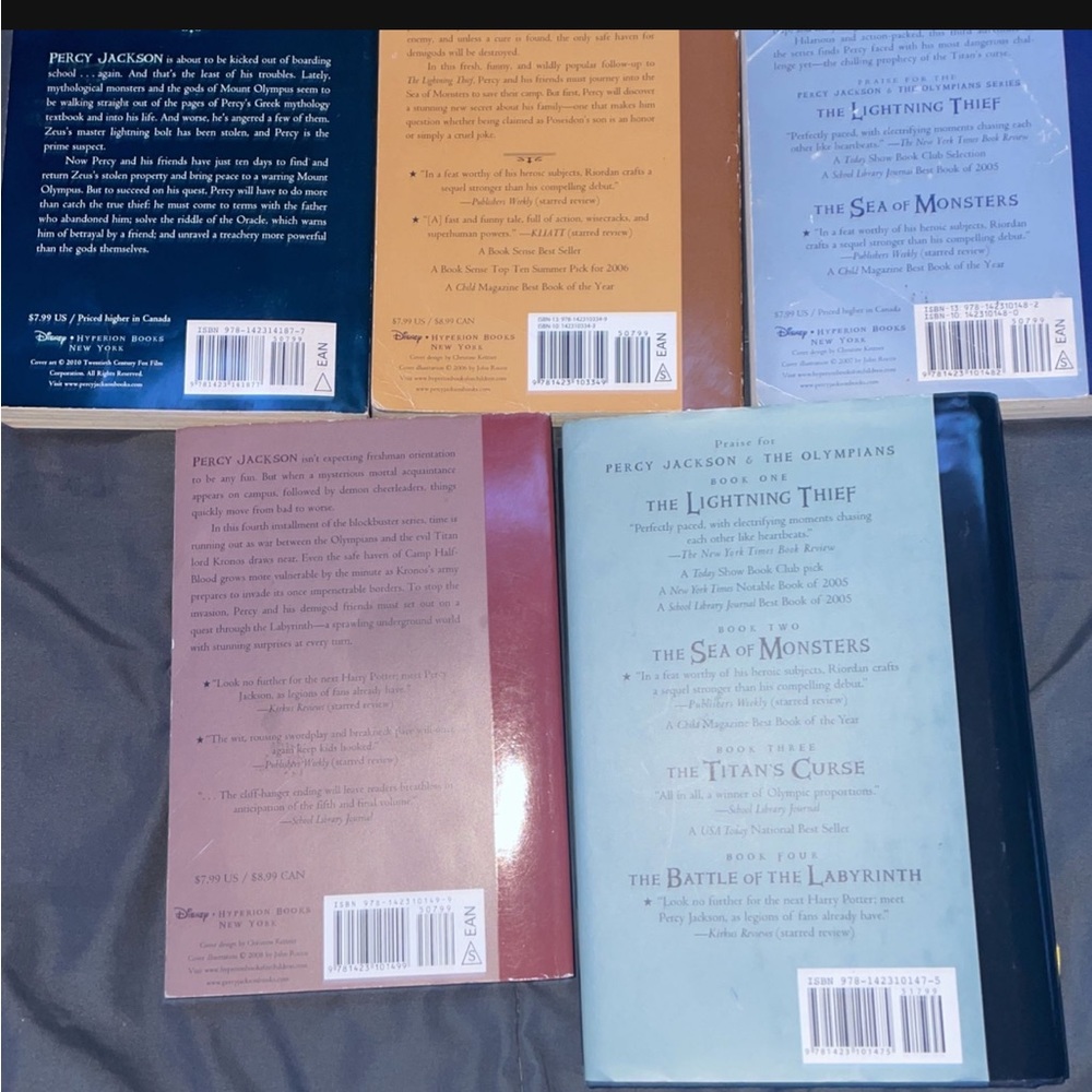 Percy Jackson series, books
